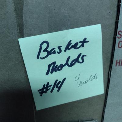 Solid Wood Basket Weaving Molds- 4 Pieces (#14)