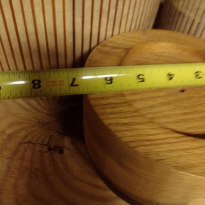 Solid Wood Basket Weaving Molds- 4 Pieces (#15)