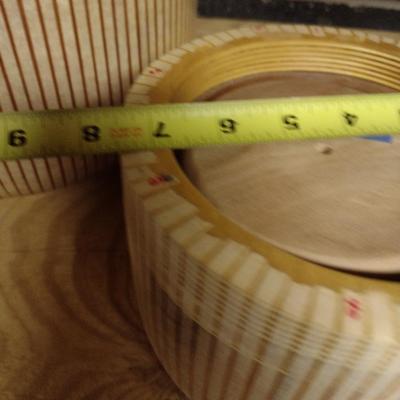 Solid Wood Basket Weaving Molds- 4 Pieces (#15)