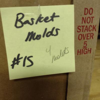 Solid Wood Basket Weaving Molds- 4 Pieces (#15)