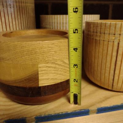 Solid Wood Basket Weaving Molds- 4 Pieces (#15)