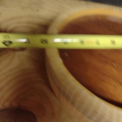 Solid Wood Basket Weaving Molds- Large Round- 2 Pieces (#17)