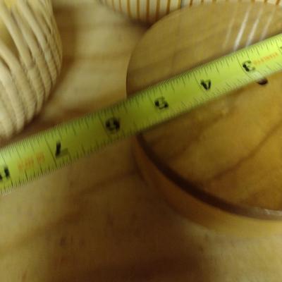 Solid Wood Basket Weaving Molds- 5 Pieces (#18)