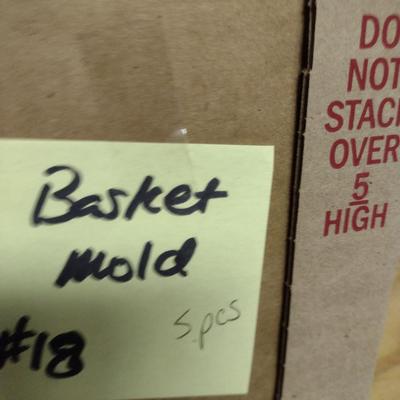 Solid Wood Basket Weaving Molds- 5 Pieces (#18)