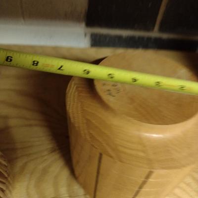 Solid Wood Basket Weaving Molds- 5 Pieces (#18)