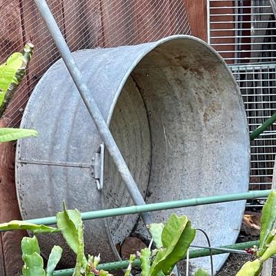 Large Galvanized Tub approx. 3'