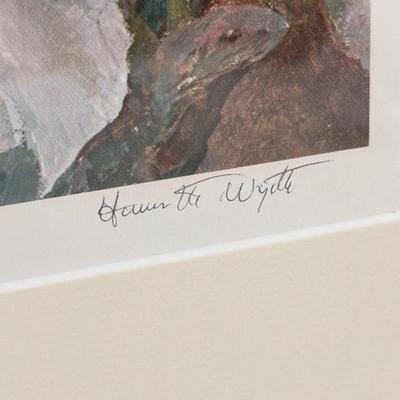 Henriette Wyeth ~ “ Iris & Lillie” Signed Framed Print