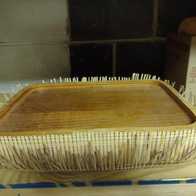 Solid Wood Basket Weaving Mold- Large Rectangle- 1 Piece (#19)