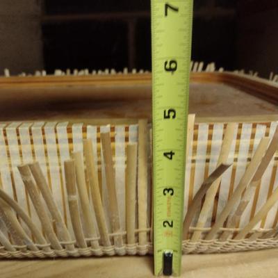 Solid Wood Basket Weaving Mold- Large Rectangle- 1 Piece (#19)
