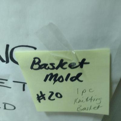 Solid Wood Basket Weaving Mold- Tall, Narrow Knitting Basket- 1 Piece (#20)