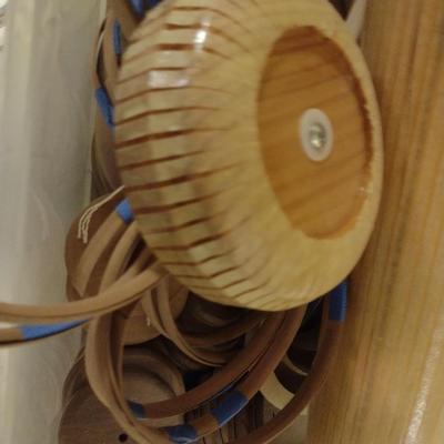 Solid Wood Basket Weaving Mold- Tall, Narrow Knitting Basket- 1 Piece (#20)