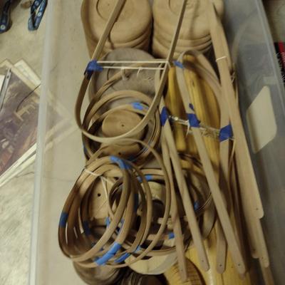 Solid Wood Basket Weaving Mold- Tall, Narrow Knitting Basket- 1 Piece (#20)