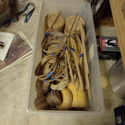 Solid Wood Basket Weaving Mold- Tall, Narrow Knitting Basket- 1 Piece (#20)