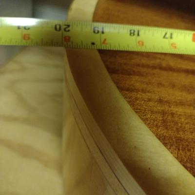 Solid Wood Basket Weaving Mold- Large, Deep Oval- 1 Piece (#21)