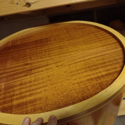 Solid Wood Basket Weaving Mold- Large, Deep Oval- 1 Piece (#21)