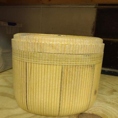 Solid Wood Basket Weaving Mold- 12" Oval Purse- 1 Piece (#22)