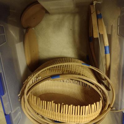 Solid Wood Basket Weaving Mold- 12" Oval Purse- 1 Piece (#22)