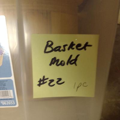 Solid Wood Basket Weaving Mold- 12" Oval Purse- 1 Piece (#22)