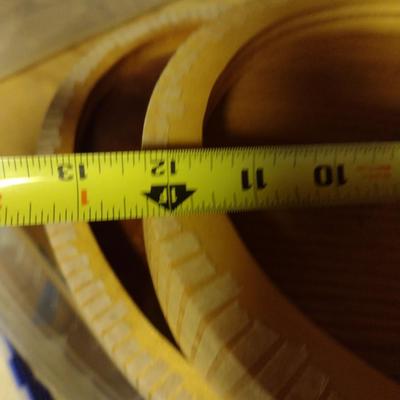 Solid Wood Basket Weaving Mold- 12", 16", and 18" Oval Trays- 3 Piece (#23)