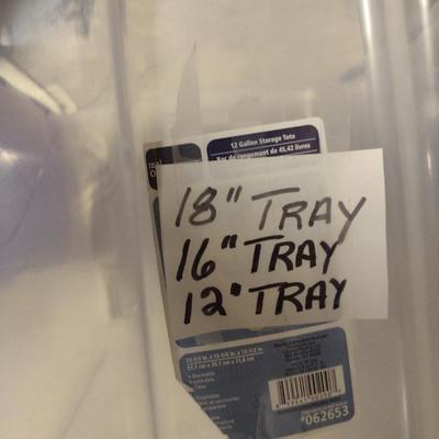 Solid Wood Basket Weaving Mold- 12", 16", and 18" Oval Trays- 3 Piece (#23)