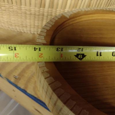 Solid Wood Basket Weaving Molds- Oval Trays- 2 Pieces (#24)