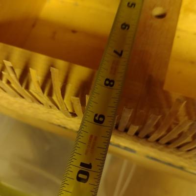 Solid Wood Basket Weaving Molds- One Oblong, One Rectangle- 2 Pieces (#25)