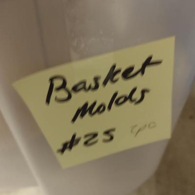 Solid Wood Basket Weaving Molds- One Oblong, One Rectangle- 2 Pieces (#25)