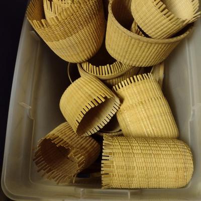 Collection of Baskets in Various States of Completion (#1)