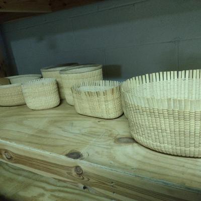 Collection of Baskets in Various States of Completion (#1)
