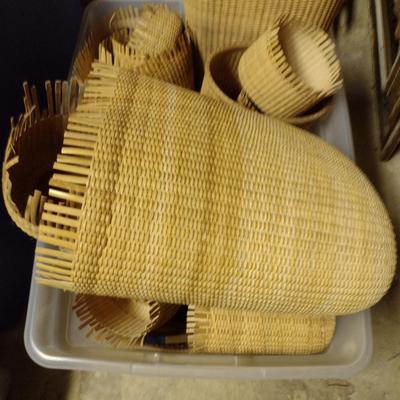 Collection of Baskets in Various States of Completion (#1)