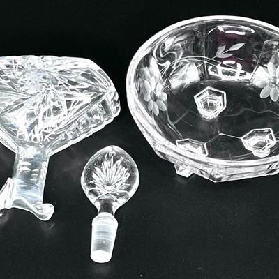Set of 7 Vintage Crystal Pieces - Fostoria - Germany