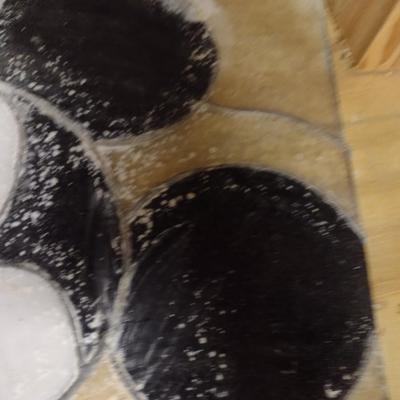 Hand Made Stained Glass Panel- Mickey Mouse Design- Needs Repair- Approx 16" x 27 1/2"