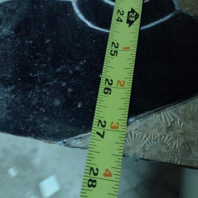 Hand Made Stained Glass Panel- Mickey Mouse Design- Needs Repair- Approx 16" x 27 1/2"