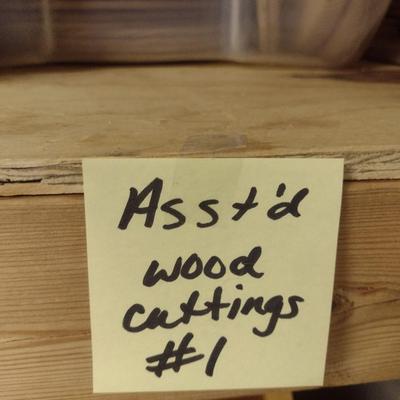 Assorted Wood Pieces- Includes Basket Bottoms and Handles
