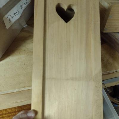 Assorted Wood Pieces- Includes Basket Bottoms and Handles