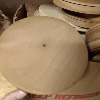 Assorted Wood Pieces- Includes Basket Bottoms and Handles