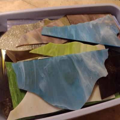 Collection of Stained Glass Pieces (Choice B)