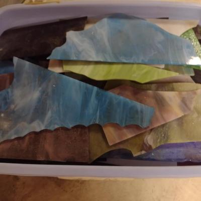 Collection of Stained Glass Pieces (Choice B)