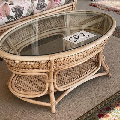 SR3-Glass Top Coffee Table