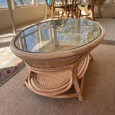 SR3-Glass Top Coffee Table