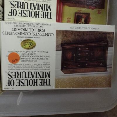 Collection of Miniature Doll House Furniture