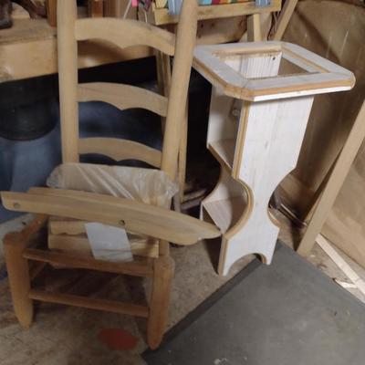 Assorted Wood Pieces- Includes Basket Bottoms and Handles (#2)