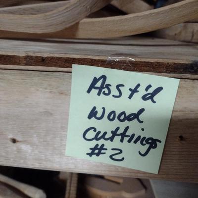 Assorted Wood Pieces- Includes Basket Bottoms and Handles (#2)