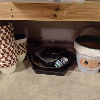 Collection of Garden Planter Pots and Stepping Stone Forms