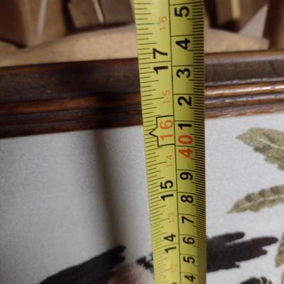 Framed Japanese Bunka Embroidery- Birds on a Branch Design