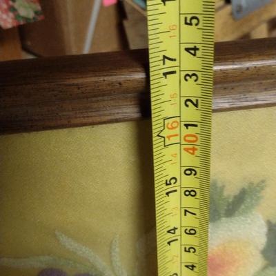 Framed Embroidery- Pansies in a Vase Design