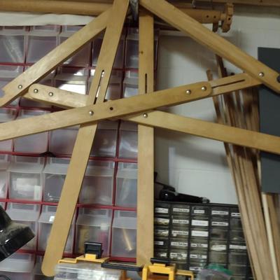 Metal Bookshelf with Contents