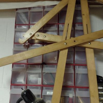 Metal Bookshelf with Contents