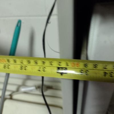 Metal Bookshelf with Contents