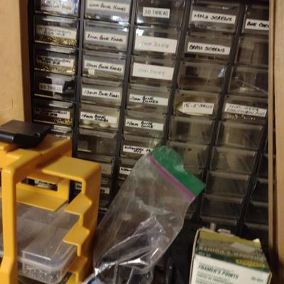 Metal Bookshelf with Contents